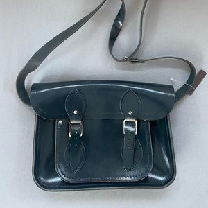 NWT Cambridge Satchel Company Blue Patent Bag